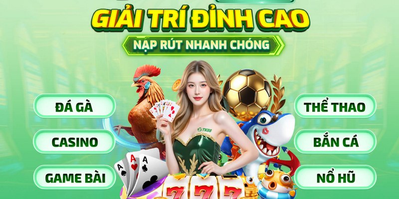 TK88 sở hữu kho trò chơi đa dạng, hiện đại và liên tục cập nhật xu hướng
